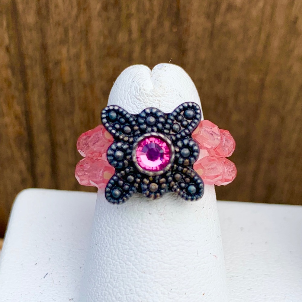 Swarovski Chrystal Double band Ring, all sizes!